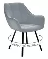 Стул DikLine 252 М поворотный, B22 GREY, ножки черные