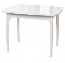 Стол DikLine M40 белый/стекло белое optiwhite