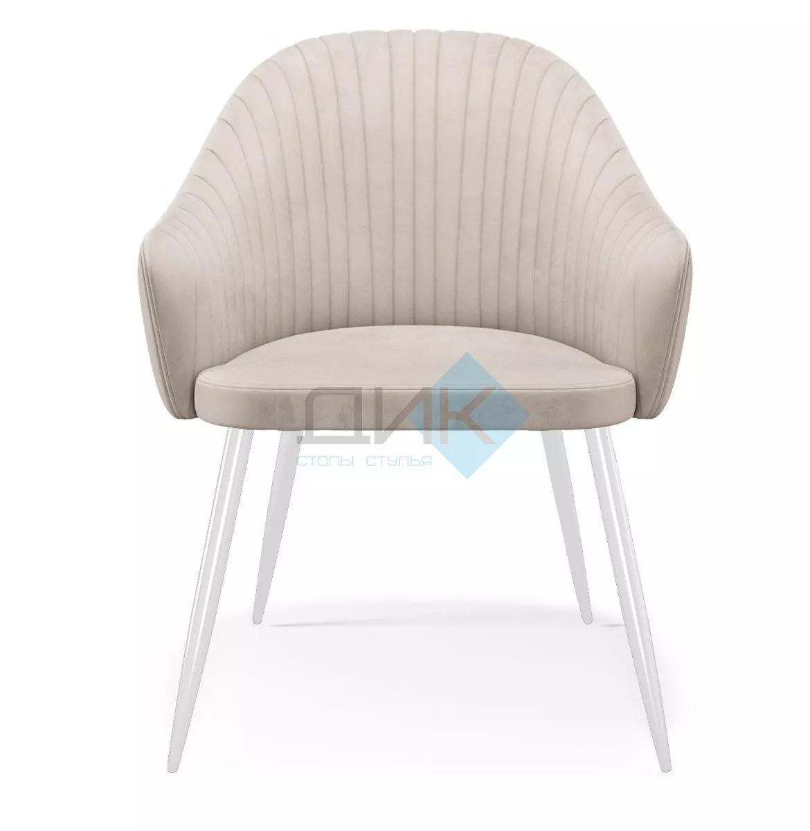 Стул DikLine 440М C103 крем, ножки белые