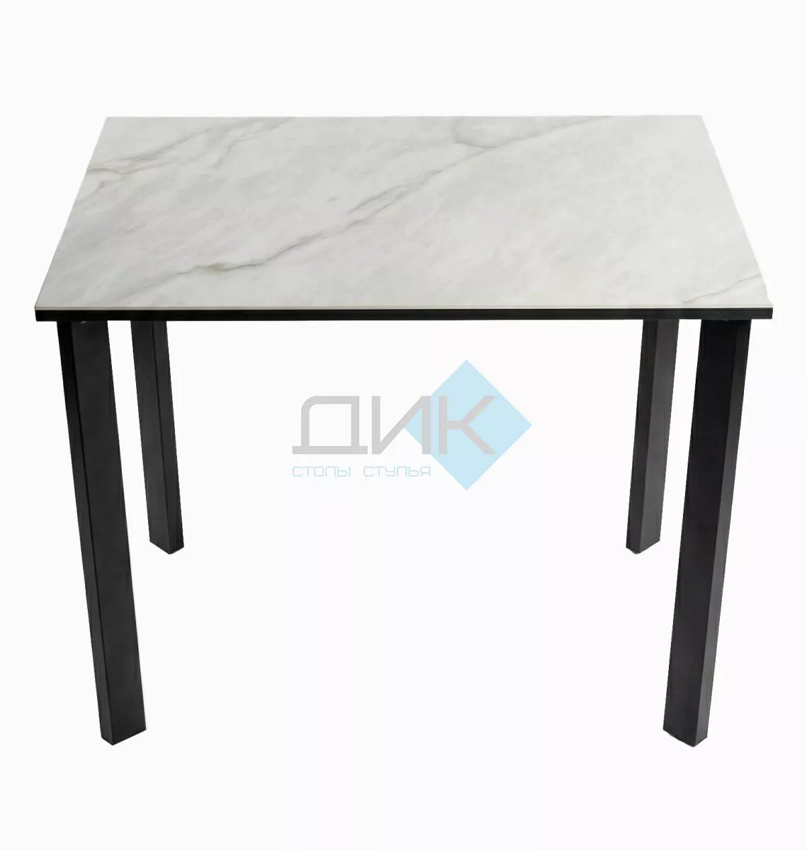 Стол DikLine SKT90 Керамика YB8020125BG ONYX/подстолье черное/опоры черные