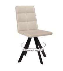 Стул DikLine 230 поворотный B03 BEIGE, ножки черные
