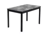 Стол DikLine DKQ120 Керамика серый глянец (italian middle grey)/подстолье черное/опоры черные