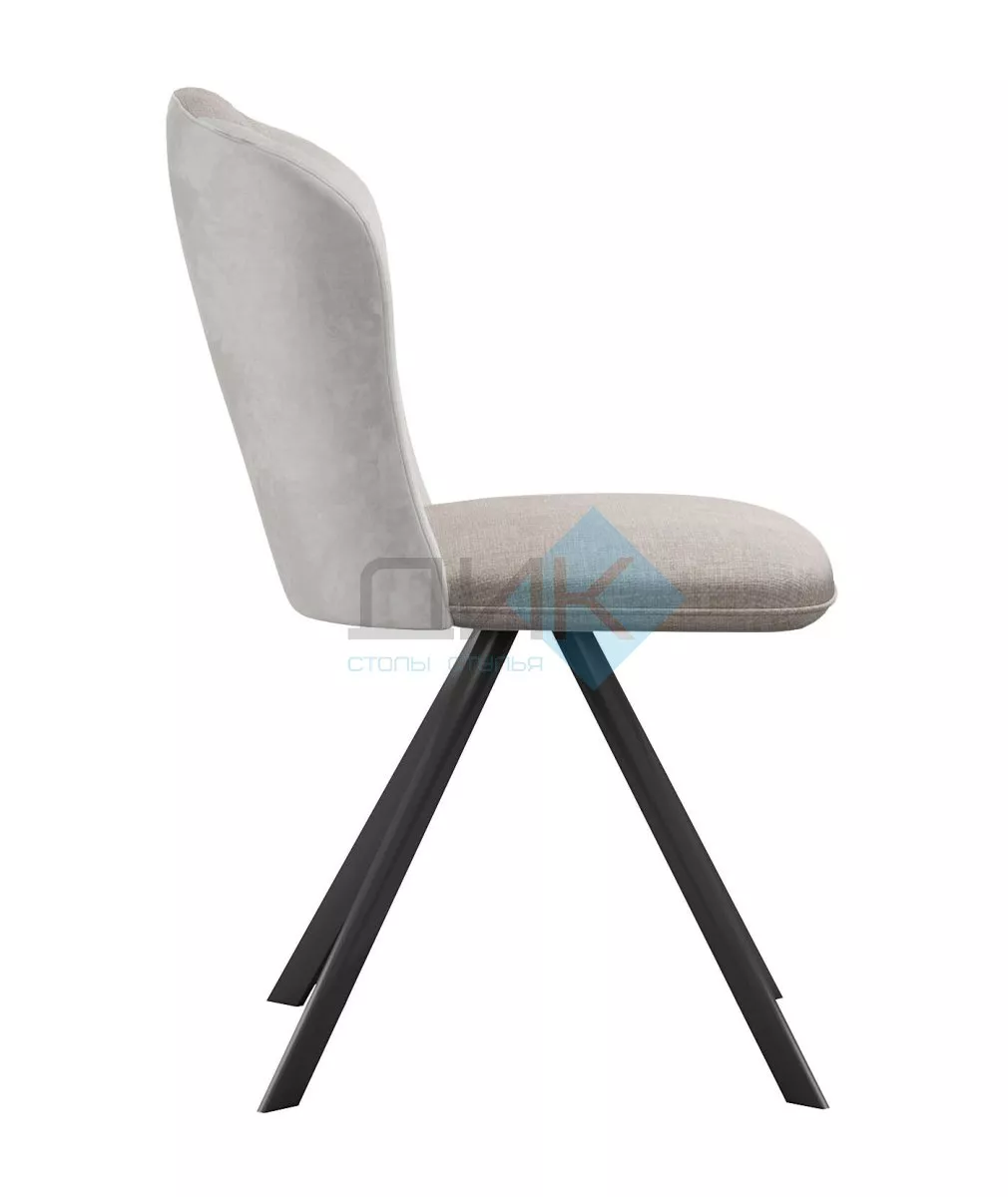 Стул DikLine 299 поворотный NS04 CREAM/C103 крем, ножки черные