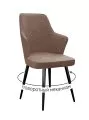 Стул DikLine 235 поворотный, NS05 CAPPUCCINO, ножки черные