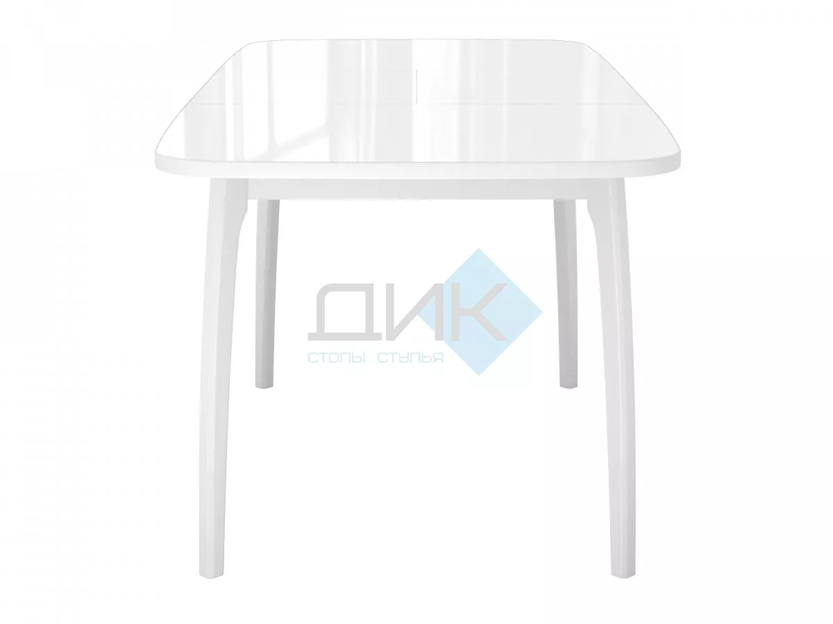 Стол DikLine M15 белый/стекло белое optiwhite