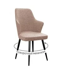 Стул DikLine 235 поворотный, NS04 CREAM, ножки черные