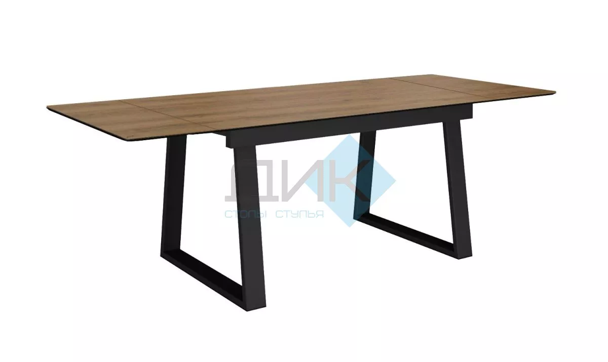 Стол DikLine DZ200 Дуб Галифакс/черный (2 уп.)