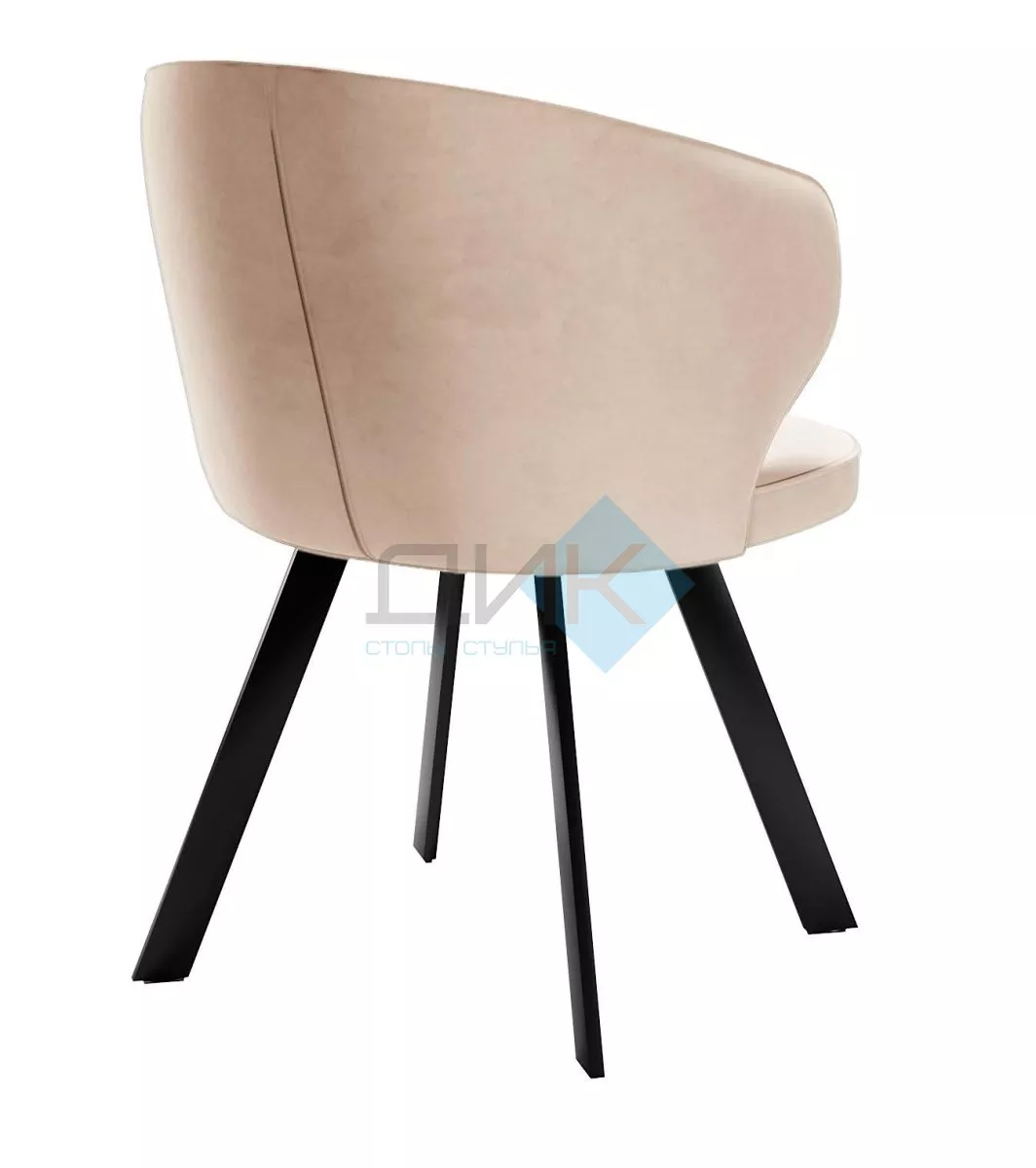 Стул DikLine 249 поворотный, B03 BEIGE, ножки черные