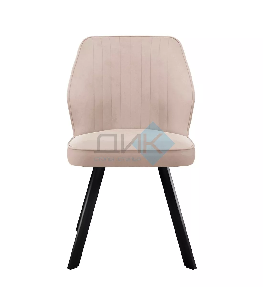 Стул DikLine 232M поворотный B03 BEIGE, ножки черные