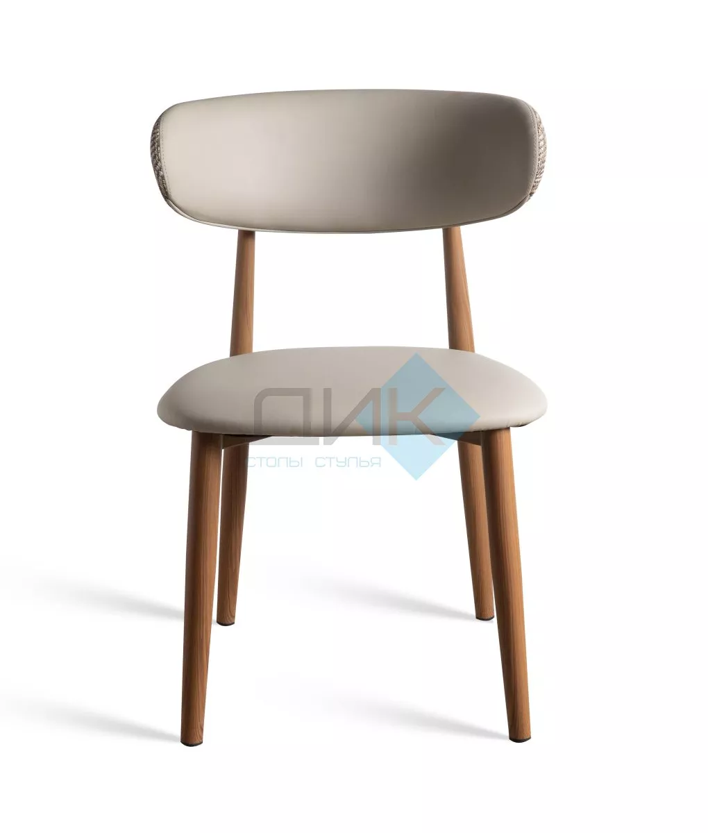 Стул DikLine CY255 кожзам B330-04/3, опоры металл орех