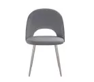 Стул DikLine 383 поворотный B22 GREY, ножки капучино