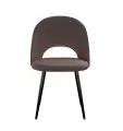 Стул DikLine 383 поворотный B5 LATTE, ножки черные