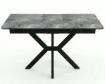Стол DikLine DKI100 Керамика серый глянец (italian middle grey)/подстолье черное/опоры черные (2уп.)