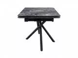 Стол DikLine BKX110 Керамика серый глянец (italian middle grey)/подстолье черное/опоры черные (2уп.)