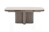 Стол DikLine DKO160 Керамика Krater Perla (бежевый матовый)/подстолье капучино/опоры капучино (2 уп.)
