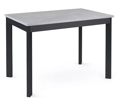 Стол DikLine L110 Бетон (ЛДСП EGGER)/Опоры черный