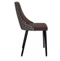 Стул DikLine 286 SB3/A2 шоколад, ножки черные