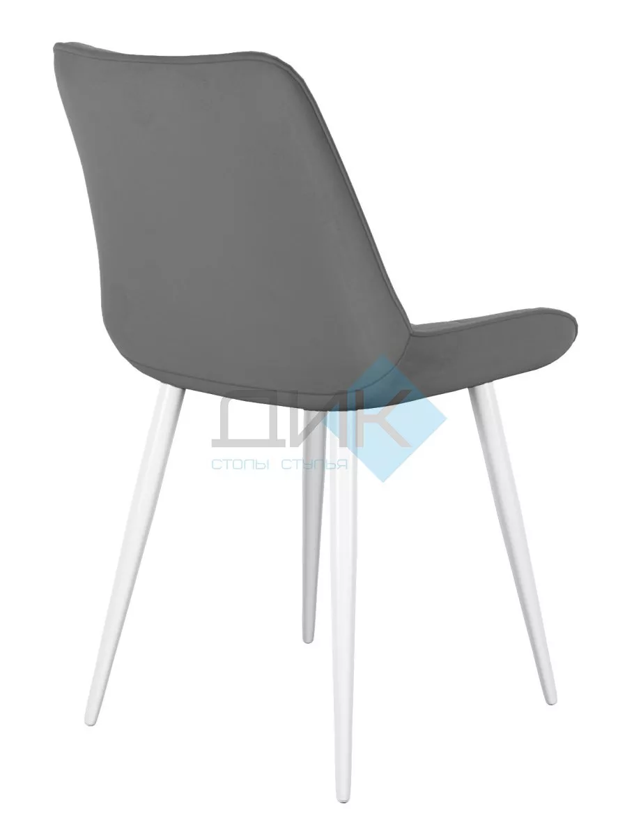 Стул DikLine 206М B22 GREY, ножки белые