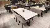 Стол DikLine SFE160 Керамика Tianshan White (белый полуглянец) Образец в салоне ТЦ Румер