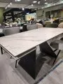 Стол DikLine SKB160 Керамика FNZ 9206037 (белая)/подстолье черное/опоры черные Образец в салоне ТЦ Твой дом