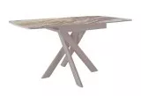 Стол DikLine DKB110, Керамика Venetian Brown Light глянец, опоры капучино