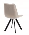Стул DikLine 229 поворотный, B03 BEIGE, ножки черные