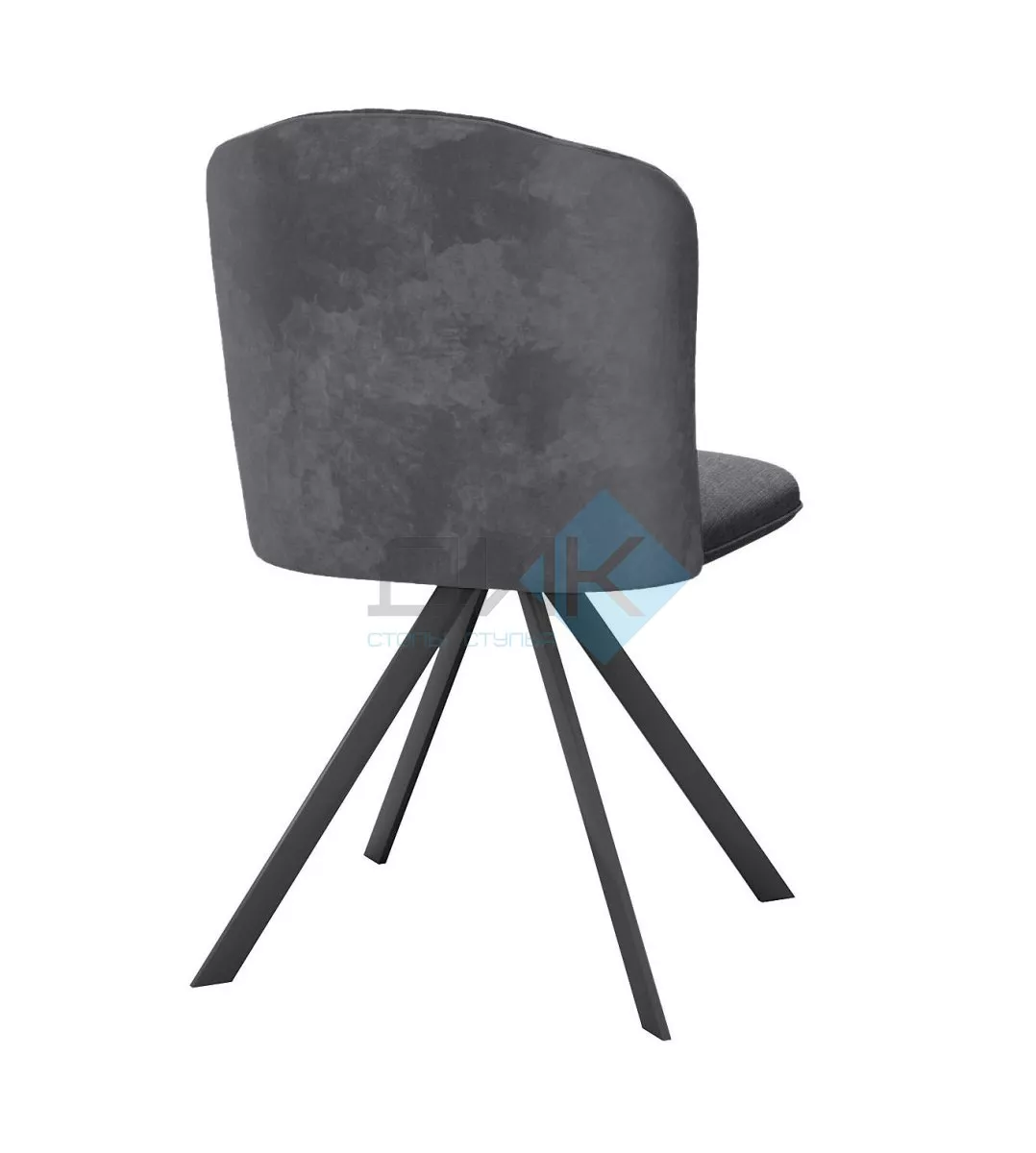 Стул DikLine 299 поворотный NS13 GRAPHITE/C56 серый, ножки черные