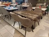 Стол DikLine SKM120 Керамика Amadeus/подстолье черное/опоры чёрные (образец из салона в ТЦ КЭМП, Щелково)