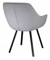 Стул DikLine 252 М поворотный, B22 GREY, ножки черные