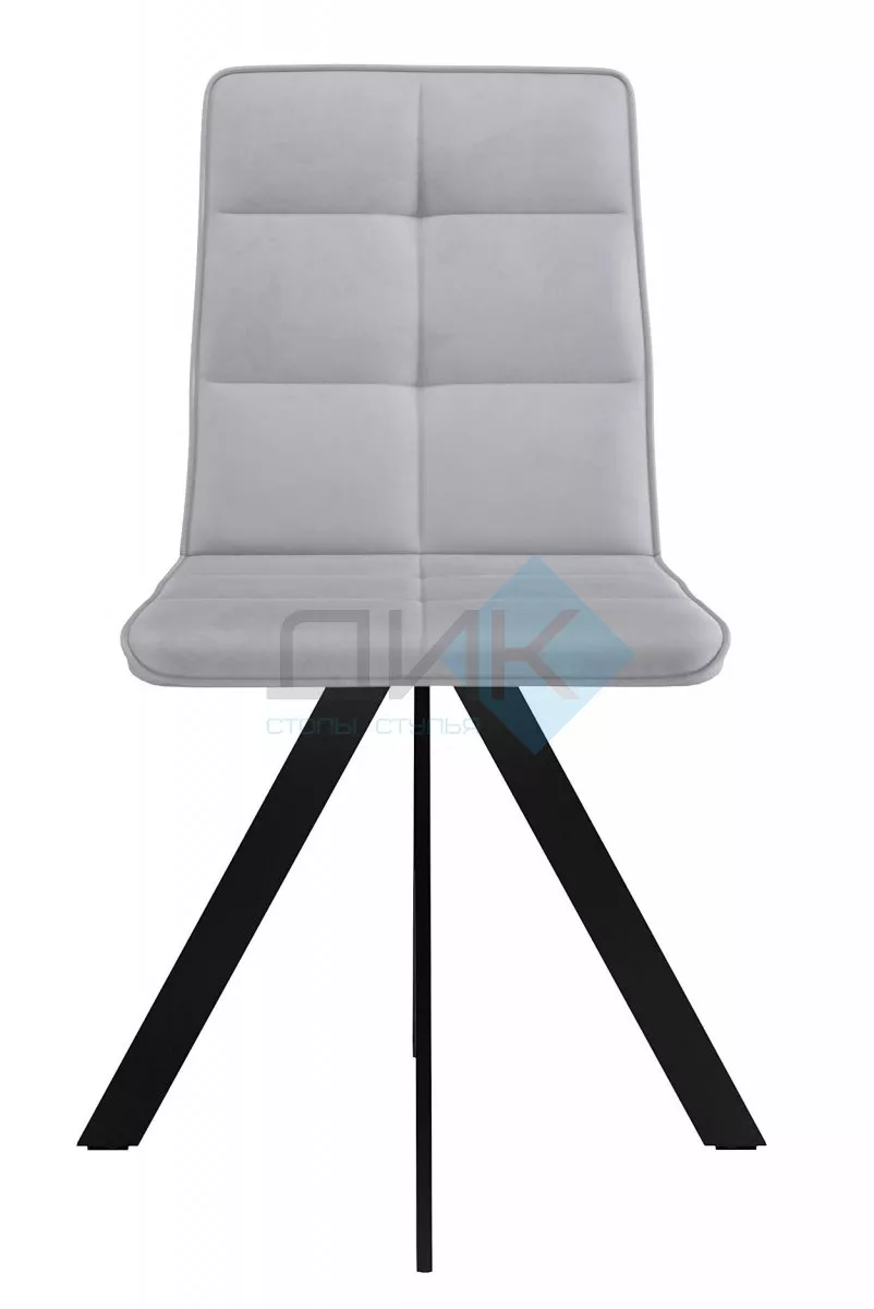 Стул DikLine 230 поворотный B22 GREY, ножки черные