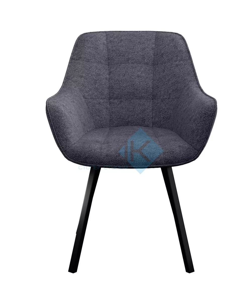 Стул DikLine 252 М поворотный, NS13 GRAPHITE, ножки черные