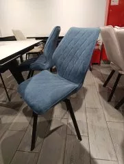 Стул DikLine 242M B8 BLUE, ножки черные Образец в салоне ТЦ Галерея ремонта