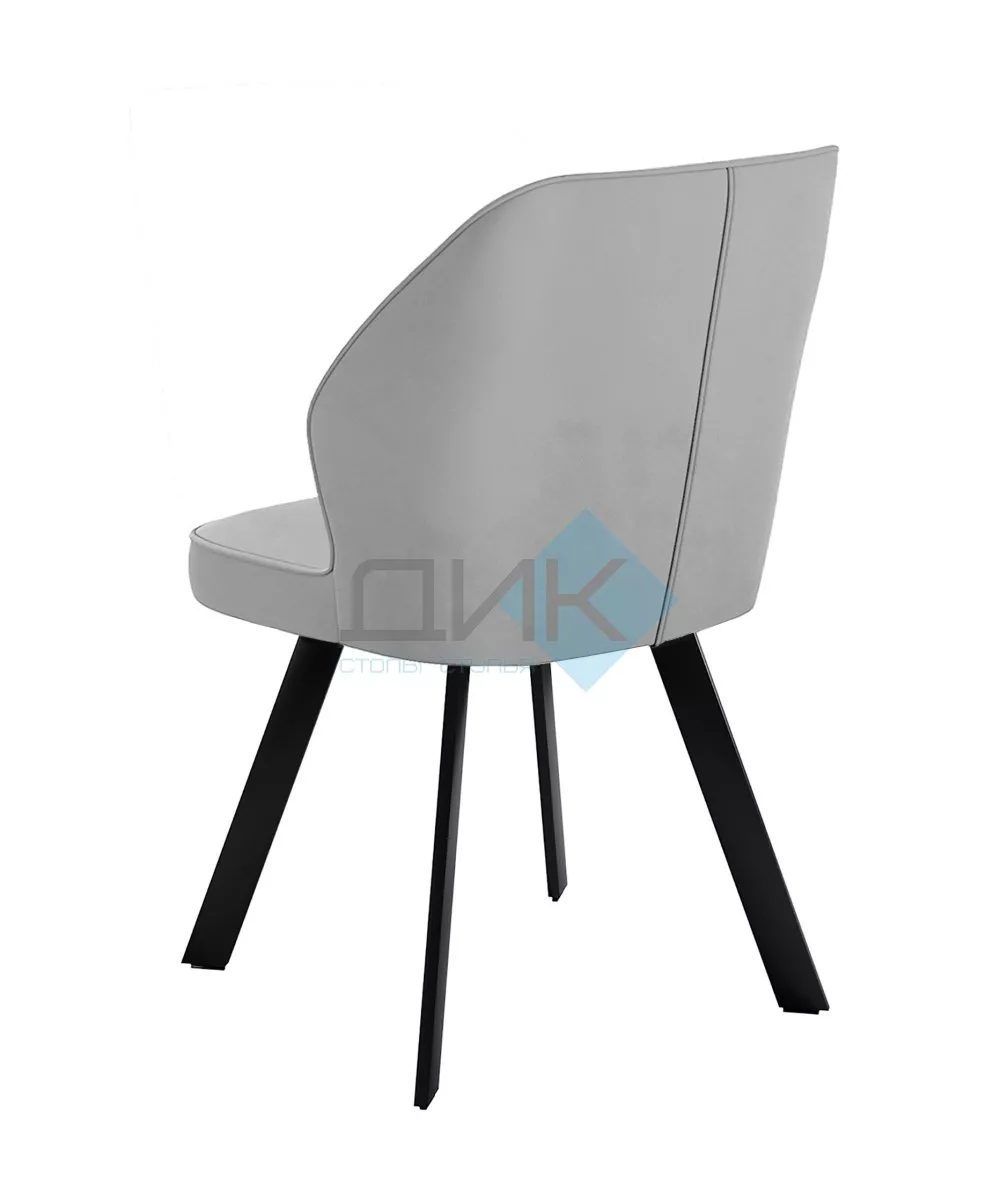 Стул DikLine 232M поворотный B22 GREY, ножки черные