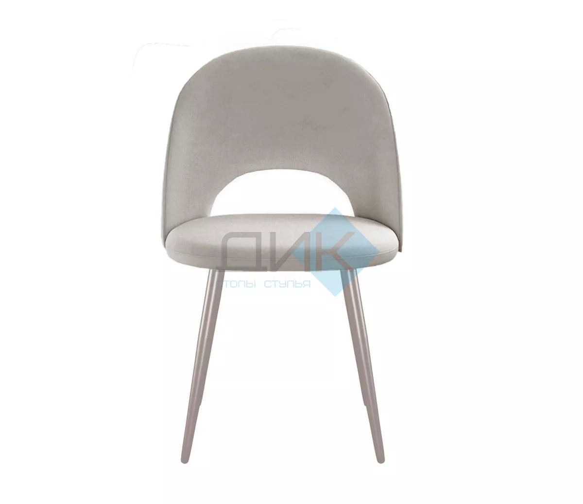 Стул DikLine 383 поворотный B03 BEIGE, ножки капучино