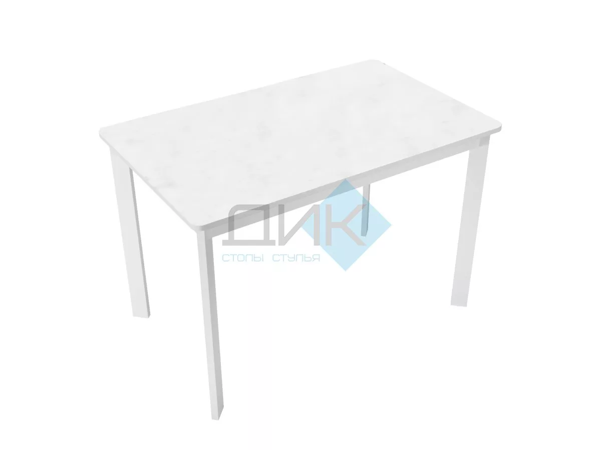 Стол DikLine LK90 Керамика Mono white (белый матовый) /подстолье белое/опоры белые