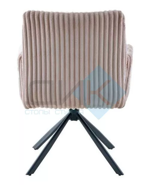 Стул DikLine 6827 т.к Бежевая Velo 30, опоры черные