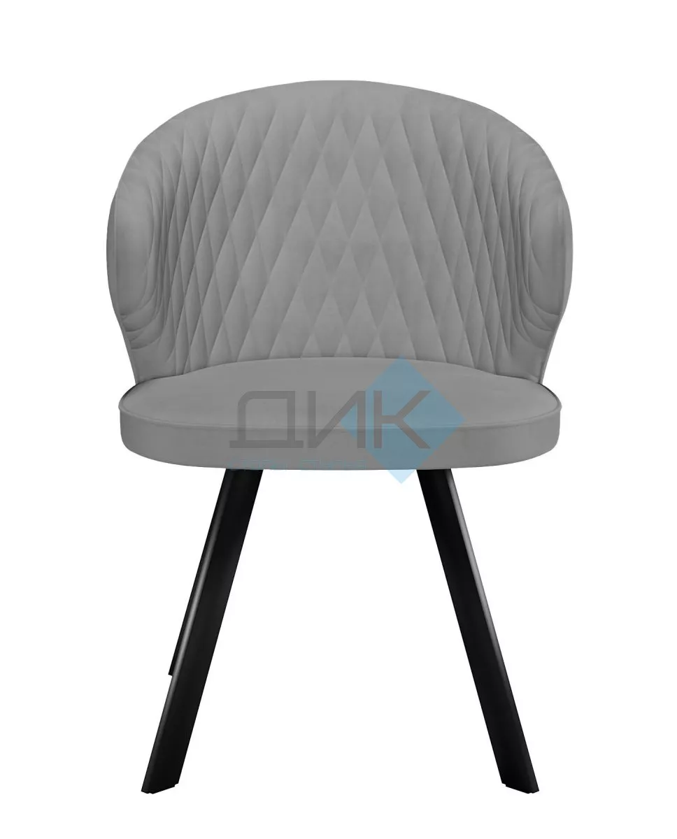 Стул DikLine 249 поворотный, B22 GREY, ножки черные