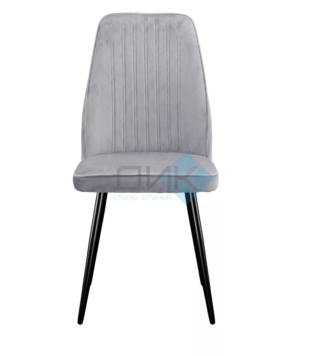 Стул DikLine 327 поворотный B22 GREY, ножки черные