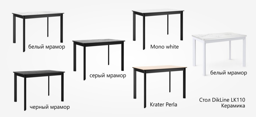 DikLine LK110. Столы