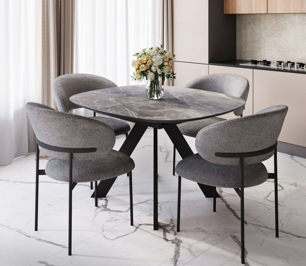 Круглый стол в интерьере кухни - BK110 201-1