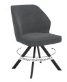 Стул DikLine 233 поворотный NS13 GRAPHITE, ножки черные