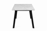 Стол DikLine HB120 Мрамор Кристал белый/опоры черные