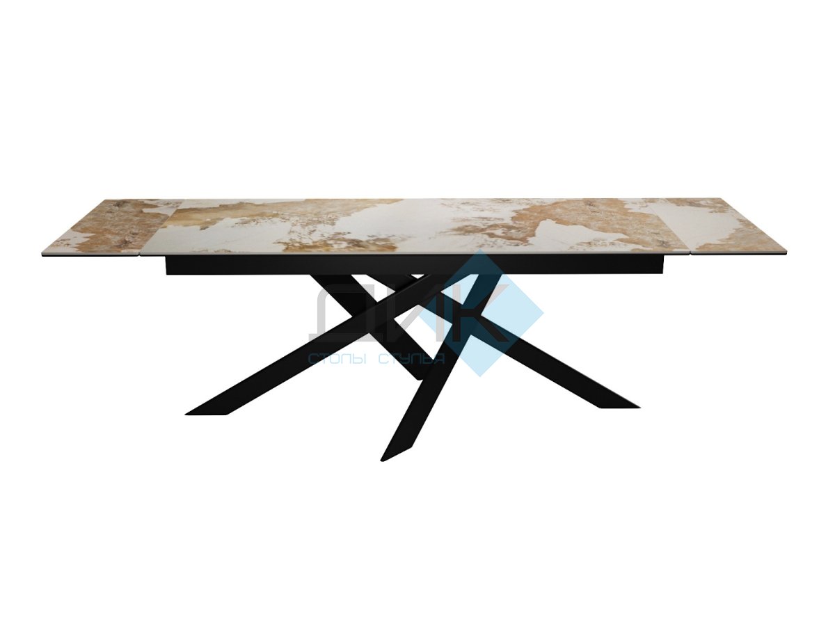 Стол DikLine EKX180, Керамика PANDORA глянец, опоры черные