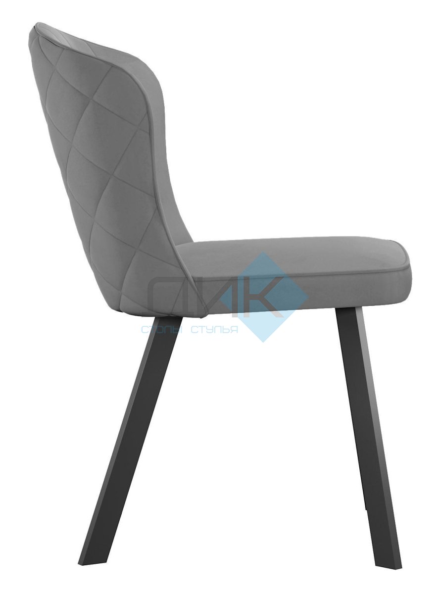 Стул DikLine 219 поворотный, B22 GREY, ножки черные УЦЕНКА