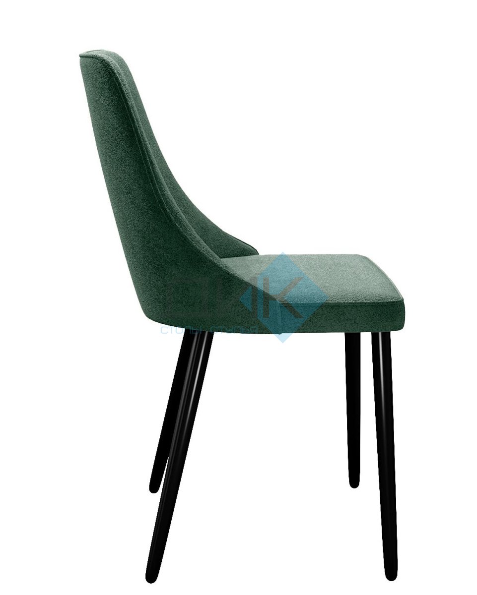 Стул DikLine 286 TW14 зеленый, ножки черные