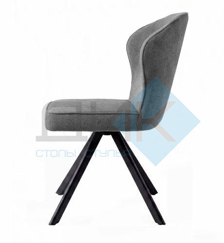 Стул DikLine 238 поворотный BL13 серый, ножки черные