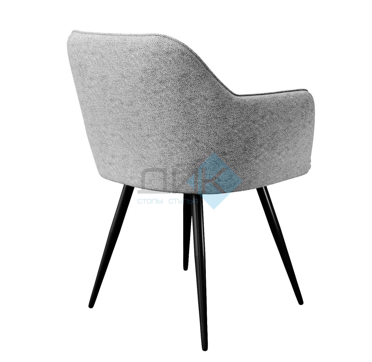 Стул DikLine 277 поворотный NS10 GREY, ножки черные