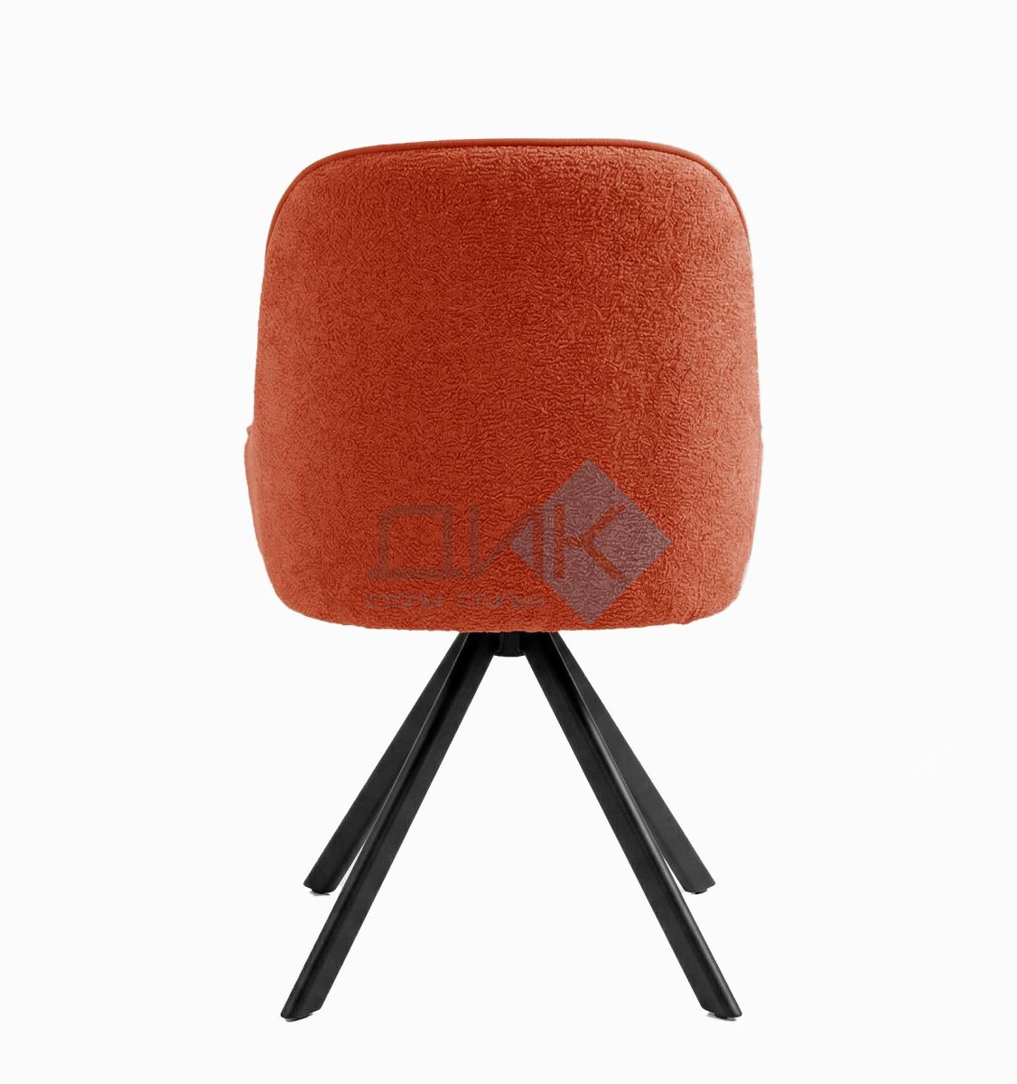 Стул DikLine 266M поворотный, P09/L05 терракотовый, ножки черные