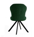 Стул DikLine 238 поворотный BL10 зеленый, ножки черные