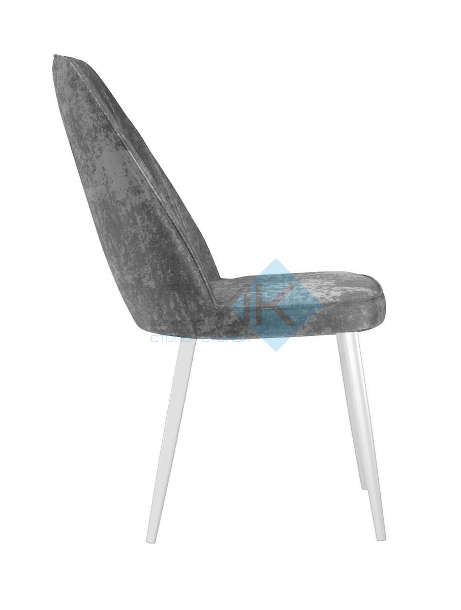 Стул DikLine 326 M13 светло-серый, ножки белые